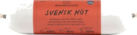 Magnussons Hundefôr Svensk Storfe 650 g - Kornfritt Våtfôr med 65% Kjøtt