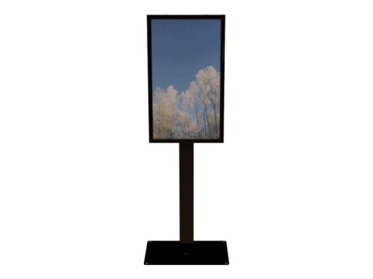 Hi-ND Floorstand Glass with Casing 55" - stativ - for digitalsignerings-LCD-panel - svart, RAL 9005 Hi-ND Floorstand Glass with Casing 55" - stativ - for digitalsignerings-LCD-panel - svart, RAL 9005