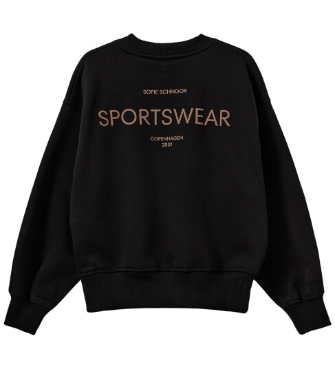 Sofie Schnoor Young Luisasy Sweat Black 140 Sofie Schnoor Young Luisasy Sweat Black 140