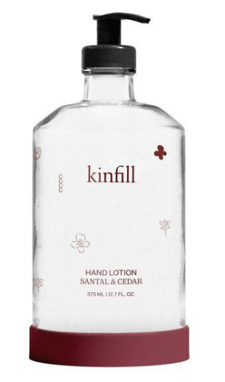 Kinfill Håndkrem med glassdispenser 375 ml santal & cedar