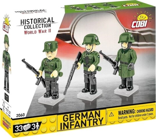 Cobi Tysk Infanteri Figursett Med 3 Figurer 33 Deler