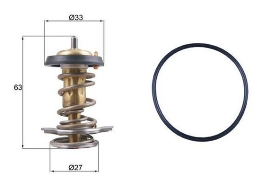 Termostat MAHLE ORIGINAL TX 264 82D Termostat MAHLE ORIGINAL TX 264 82D