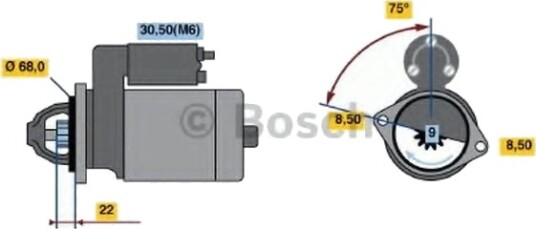 BOSCH 0 986 020 870 Starter