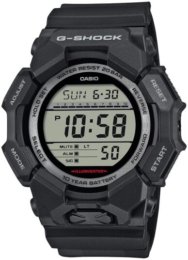 Casio Herreklokke GD 010 1ER G Shock LCD/Gummi Ø54.9 mm