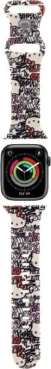 Hello Kitty Silikon Tags Graffiti Rem For Apple Watch 38/40/41mm Beige