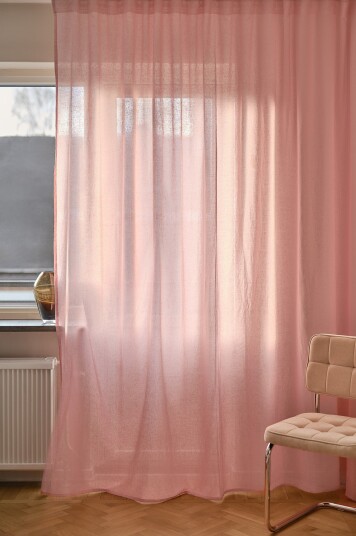 Jotex Gardin Linblanding 1lengde Ekstra Bred Ferskenrosa LILL 219858803250