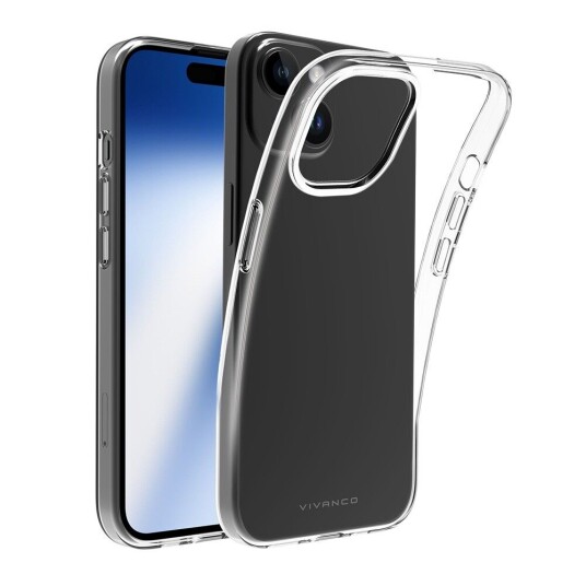 Vivanco Iphone 15 Deksel Slim Tpu Transparent Vivanco Iphone 15 Deksel Slim Tpu Transparent