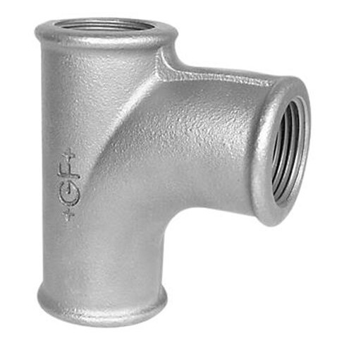 +GF+ flow tee 90 galvanized 2""