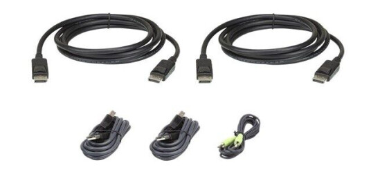 Aten DisplayPort USB Kable Sett 1,8 m for KVM Bruk Aten DisplayPort USB Kable Sett 1,8 m for KVM Bruk