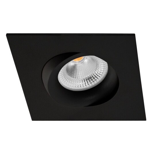 Norlux Tigrus 360° Square Rotatable lavtbyggende downlight 8W 1800-3000K Dim2Warm IP44 - Svart Norlux Tigrus 360° Square Rotatable lavtbyggende downlight 8W 1800-3000K Dim2Warm IP44 - Svart