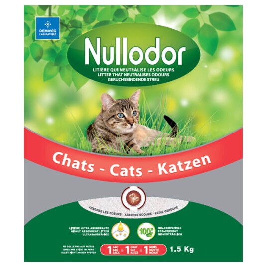 Nullodor Silikatstrø 3 L ( 1.5 kg )