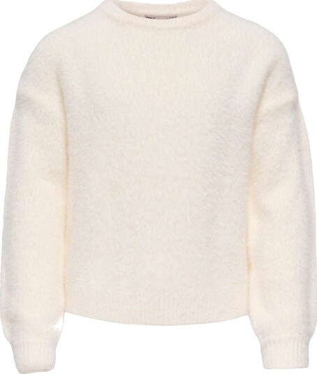 Kids Only Kognewpiumo L/S Pullover Knt Noos - Cream - 122-128