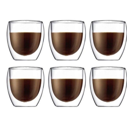 Bodum Pavina glass med doble vegg 6 stk 0,25 l