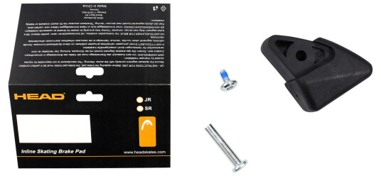 Head Inline Skate Brake Pad 23/24, bremsekloss inlineskøyte barn Jr BLACK