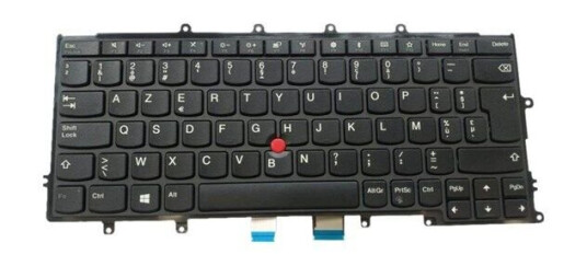 Lenovo Lite-On - Brbart tastatur - til utskifting - Belgisk - Svart