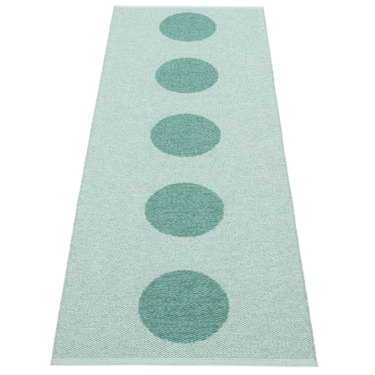 Pappelina Vera Pop teppe Jade/Pale Turquoise 70 x 200cm
