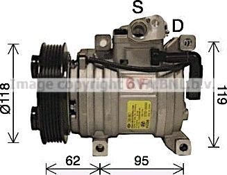 AC kompressor PRASCO KAK298