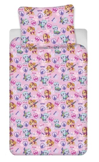 Borg Living sengetøy til baby 70x100 cm - Paw Patrol - Skye & Everest - 100 % bomull Borg Living sengetøy til baby 70x100 cm - Paw Patrol - Skye & Everest - 100 % bomull