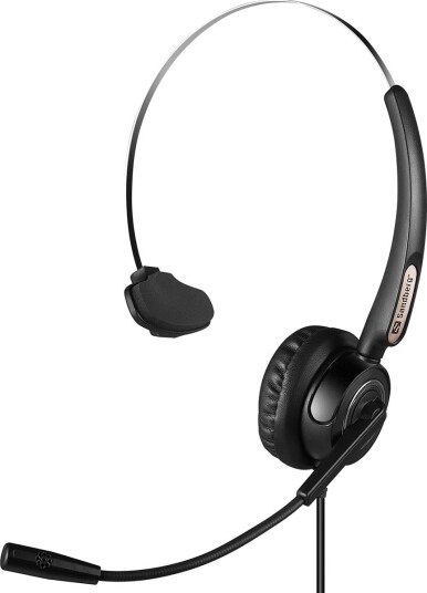 Sandberg Pro Mono Headset med mikrofon (USB/RJ9/RJ11)