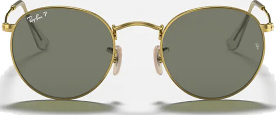 Ray-Ban Round Metal Polarized Sunglasses RB3447-001/58