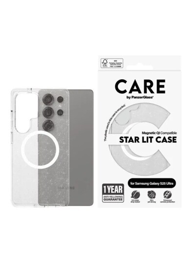 PanzerGlass Star Lit Mobildeksel Qi Kompatibel for Samsung Galaxy S25 Ultra - Hvit