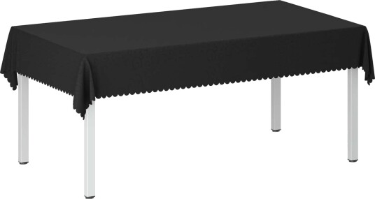 vidaXL Bordduk Rektangulær Mørkegrå 140 x 220 cm