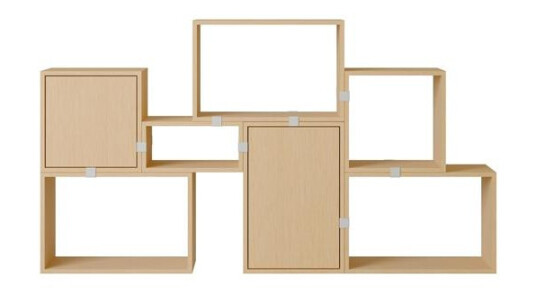 Muuto Stablet Bokhyllekonfigurasjon 6 Eik