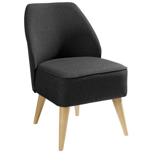 VEGA Lenestol Lasse stoff; 54x60x82 cm BxDxH; Sete Antrasittmelert