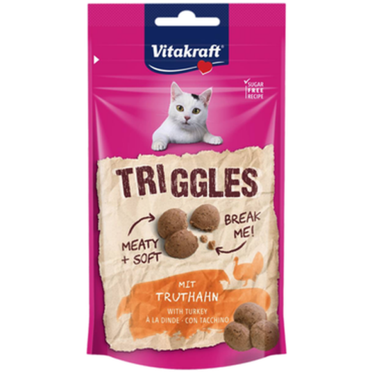 Triggles Turkey Cat Treats Kattegodbiter Med Kalkun 9 Stk. Katt Helse Og Pels Hygiene Godbiter Vitakraft