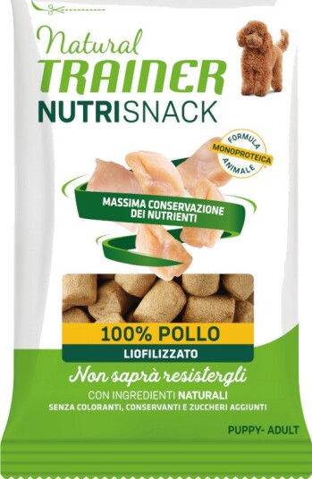 Natural Trainer Puppy Adult 2 + 1 på kjøpet Nutri Snack Frysetørkede Biter & Kylling 3 x 20 g 3 x 20 g