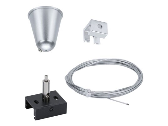 Paulmann Lavspændings-Wiresystem-Komponenter Loftplacering Sort 95585 Prorail3 Steel Wire Suspension Paulmann Lavspændings-Wiresystem-Komponenter Loftplacering Sort 95585 Prorail3 Steel Wire Suspension