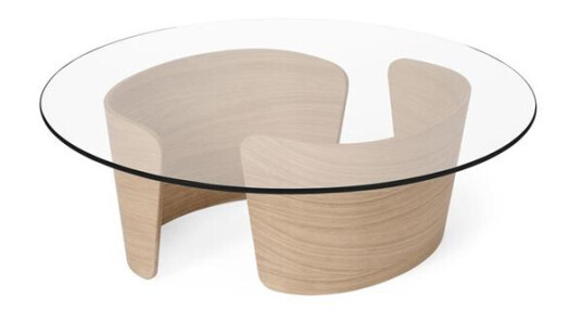 Sibast Furniture No 7 Lounge Coffee Table Ø90 Hvit Hvitoljet Eik/Glass Sibast Furniture No 7 Lounge Coffee Table Ø90 Hvit Hvitoljet Eik/Glass