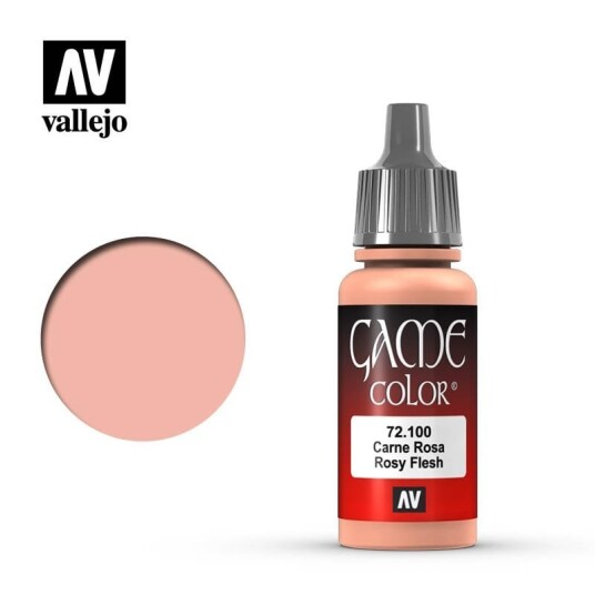 Vallejo Game Color Acryl Maling Rosy Flesh 17ml Modellbygging