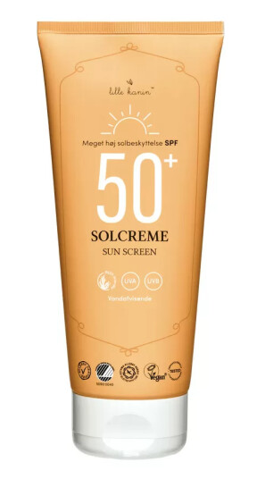 Lille Kanin SPF 50+ Solkrem 200 ml – Vannbestandig, Dermatologisk Testet, Uparfymert