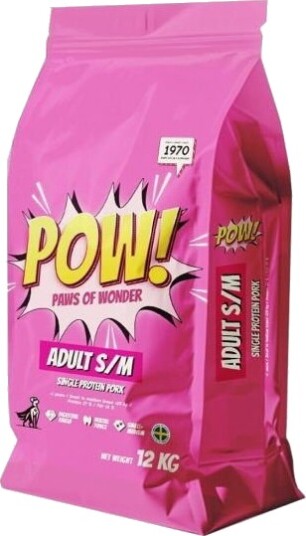 POW! Hundefôr Adult Small/Medium Svinekjøtt 12 kg POW! Hundefôr Adult Small/Medium Svinekjøtt 12 kg