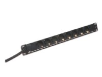 Digitus 1U Rackmonterings PDU med 8 Strømuttak og 2 m Kabel - Svart