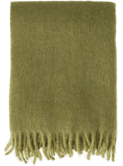 Scandi Living Dune mohair pledd 130x170 cm Olive