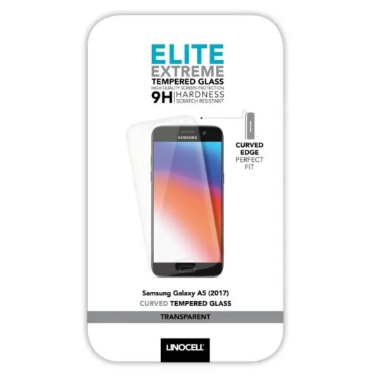 Linocell Elite Extreme Curved Skjermbeskytter for Galaxy A5 2017 Transparent