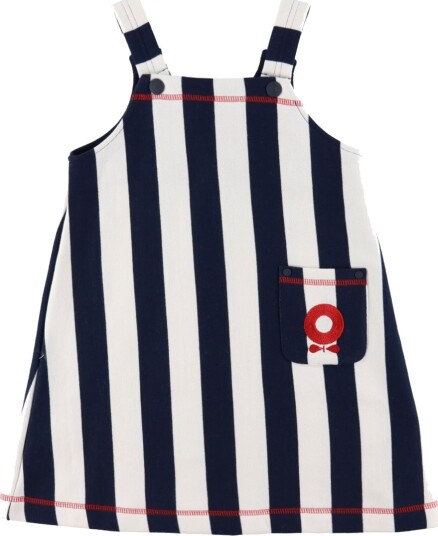Katvig Kjole Navy/Hvit Stripet Katvig 1 år 80 Kjole Blå