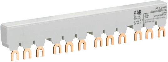 ABB 1SAM201906R1104 Faseskinne 65 ampere 4 motorvernbrytere og 0 hjelpekontakter Elfordeling & strømforsyning