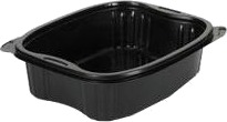 Bakke Bistro 900 Ml 190X155x52 Mm Pp Sort,6 Ps X 50 Stk/Krt