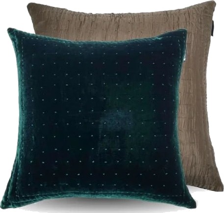 Silkevelour putetrekk Ivy Green 60×60 cm