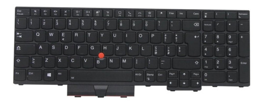 Chicony - Erstatningstastatur For Bærbar Pc - Med Trackpoint - Bakbelysning - Qwerty - Italiensk - Svart - Fru - For Thinkpad P15 Gen 1 20St, 20Su  T15g Gen 1 20Ur, 20Us