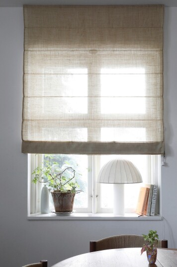 Mimou Liftgardin Ellie halvlin 220 cm høy Beige