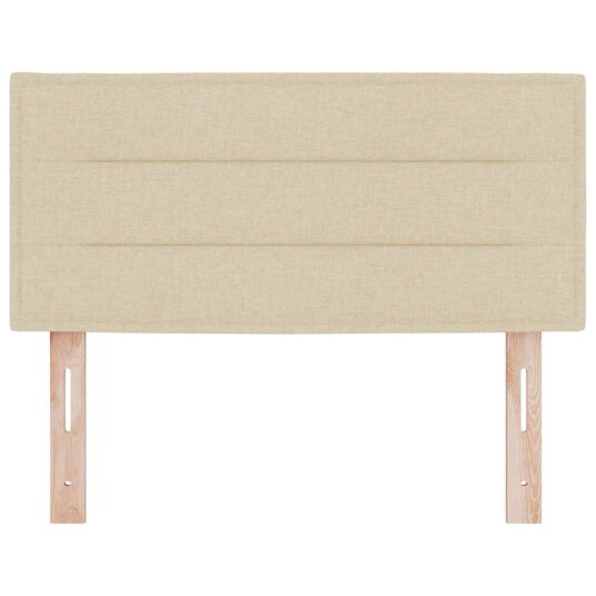 Sengegavl Linjer Design Krem 80 cm Stoff