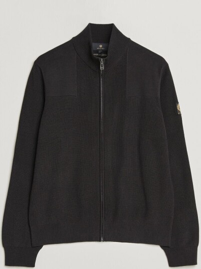 Belstaff Commander Knitted Full Zip Black