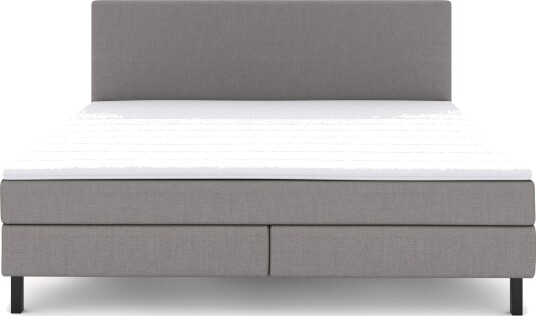 Select No 2 Komplett Sengepakke 210x210 Lysegrå/Svarta Ben