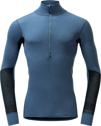 Devold Men"s Wool Mesh 190 Zip Neck Berry/Ink XXL