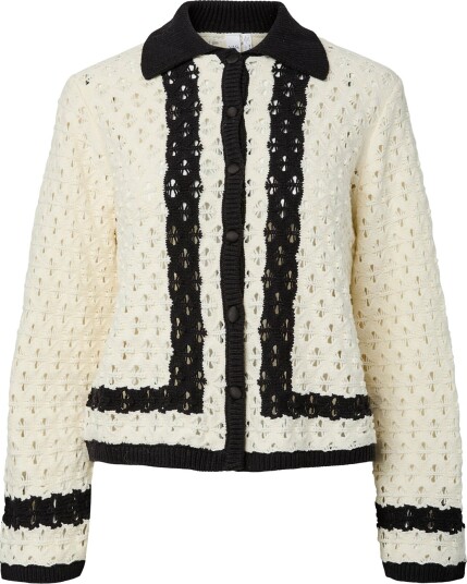 YAS Yasdamu Ls Knit Cardigan S. Cream S