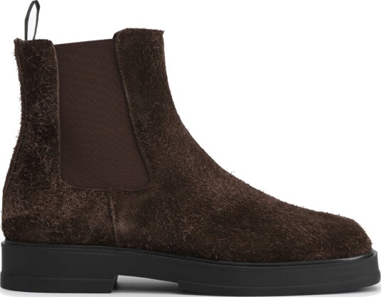 Les Deux Hairy Suede Chelsea Boot Brun 41